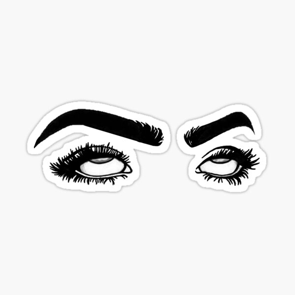 eye roll - yellow aesthetic Sticker