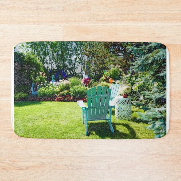 Item preview, Aqua Adirondack Chairs in Bright sun designed and sold by Diane  Marie Kramer.