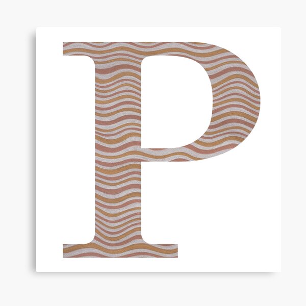 Initial letter p and s, ps, gold logo icon, classy gold letter canvas  prints for the wall • canvas prints ps, wedding, vintage