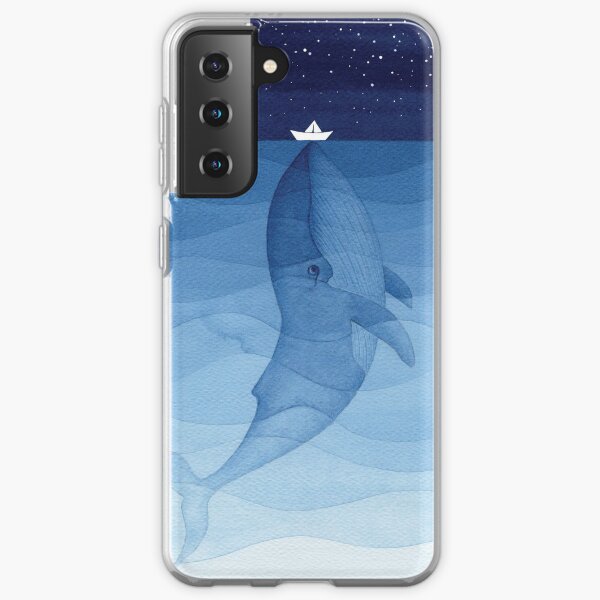 Blue whale, sea animal Samsung Galaxy Soft Case