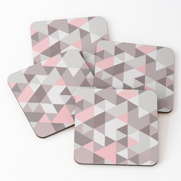 Item preview, pastel pink triangles  designed and sold by ElaSzczepaniak.