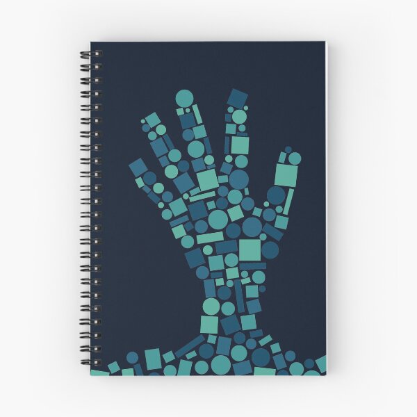 Item preview, Hand by Shapes - Cool Version- Dark BG designed and sold by Katherine Ann.