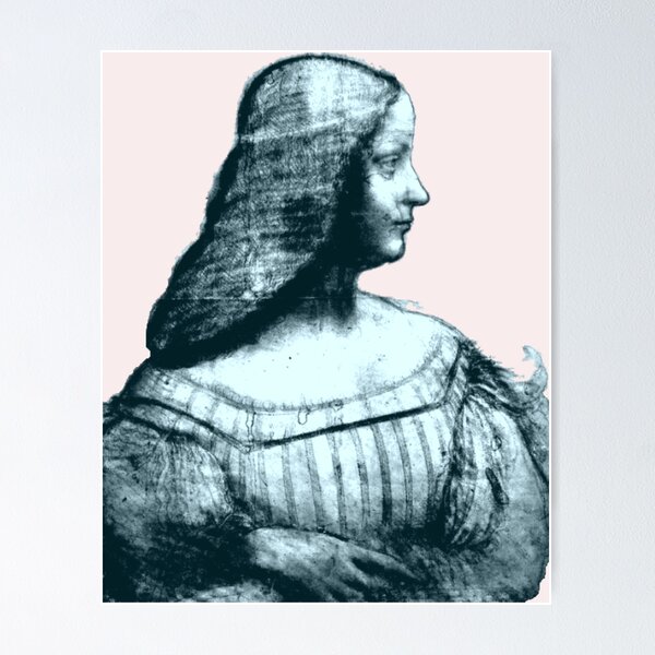 Aperçu de l'œuvre PORTRAIT D'ISABELLA D'ESTE (dans le LOUVRE) extrait de l'ebook LES DESSINS DE LEONARDO DA VINCI - 49 dessins à la plume et à l'encre et études réalisées par le Maître créée et vendue par johndhalsted.