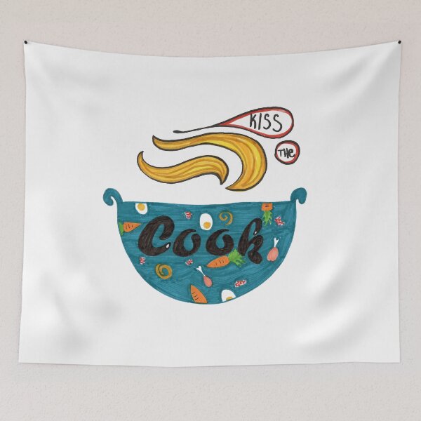 Item preview, Kiss The Cook Cute Cooking Gift designed and sold by HighArtDesigns.