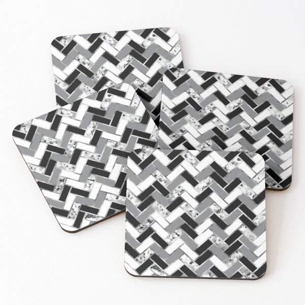 Item preview, Shuffled Marble Herringbone designed and sold by fancyashell.