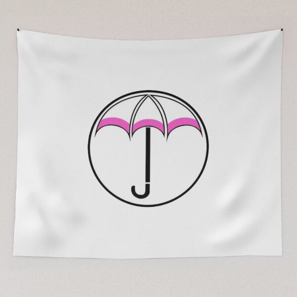 Item preview, Klaus Hargreeves Pink Umbrella Academy Logo designed and sold by katepalmerr.