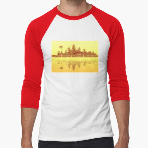 Angkor Wat Heat Baseball ¾ Sleeve T-Shirt