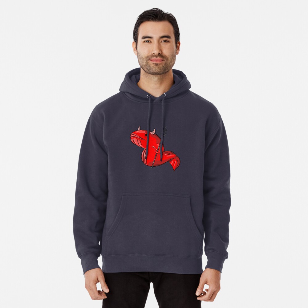 Demon Whale Pullover Hoodie
