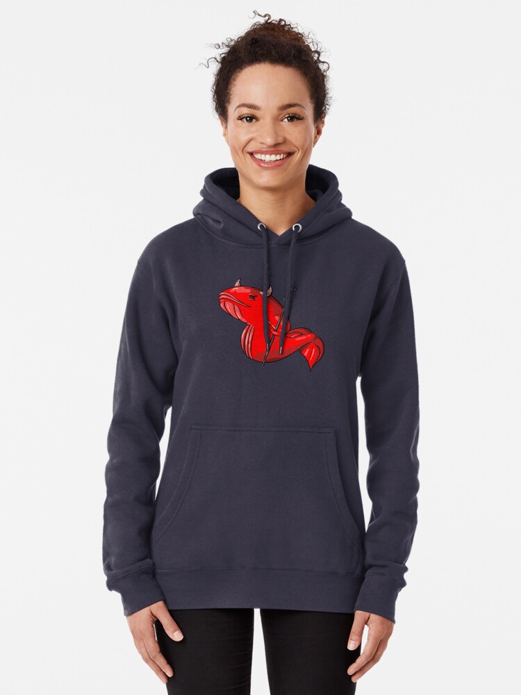 Alternate view of Demon Whale Pullover Hoodie