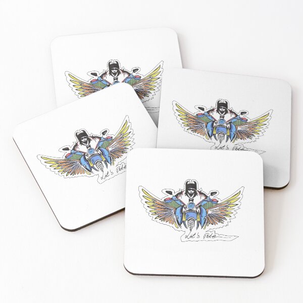 Item preview, Lets Ride Motorbike Motorcycle Rock N Roll Art designed and sold by HighArtDesigns.