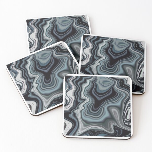 Item preview, Fluid Painting Marble Pattern Black White Gray designed and sold by Patricia Piotrak.