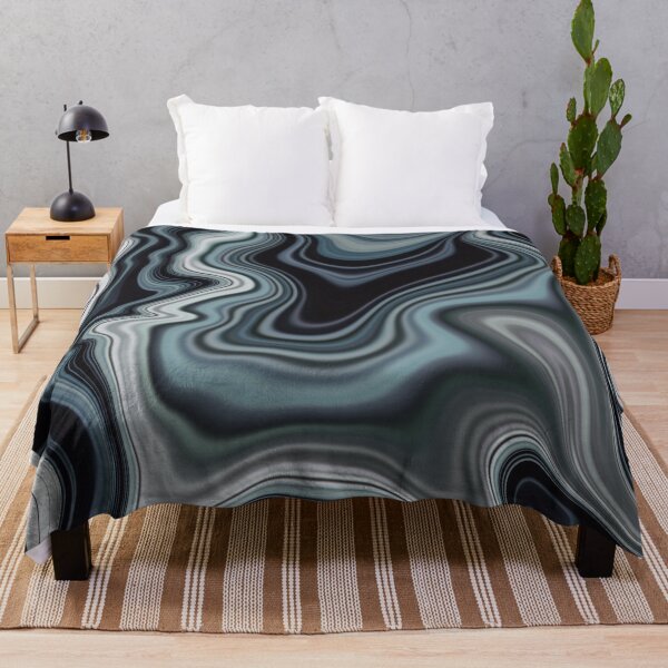 Item preview, Fluid Painting Marble Pattern Black White Gray designed and sold by Patricia Piotrak.