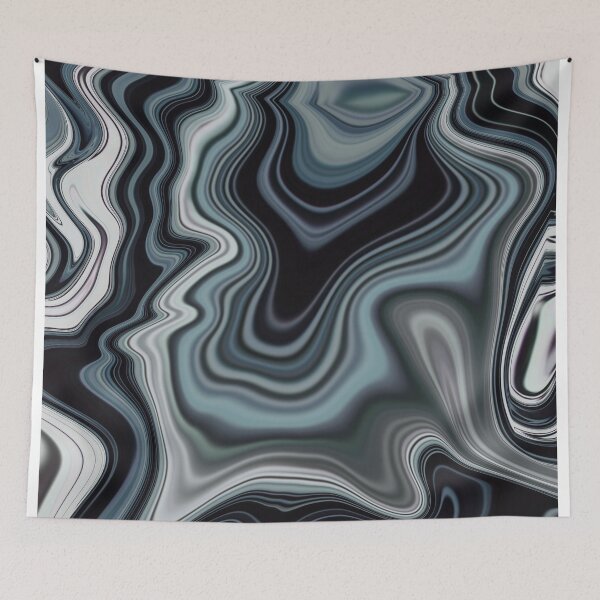 Item preview, Fluid Painting Marble Pattern Black White Gray designed and sold by Patricia Piotrak.