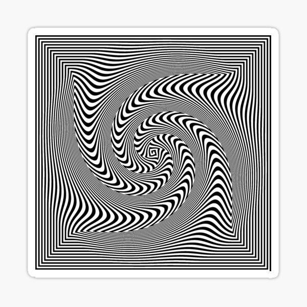 Visual Optical Illusion Sticker
