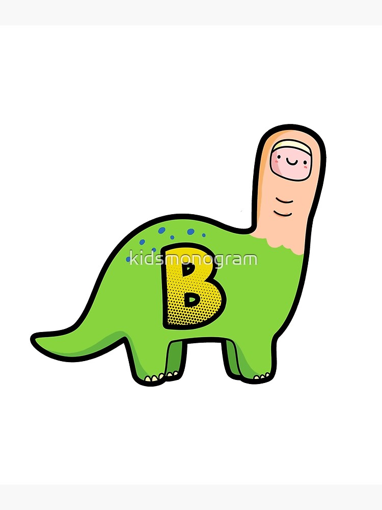 Póster «Alfabeto Letra B Lindo Dinosaurio Bron-toe-saurus» De ...