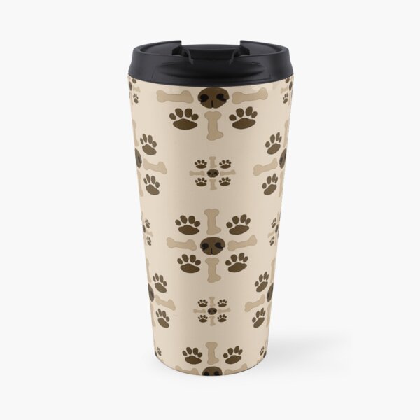 Snouts, Paws, and Bones Travel Mug