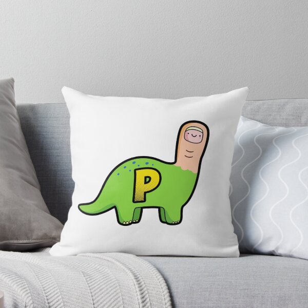 Item preview, Alphabet Letter P Cute Bron-toe-saurus Dinosaur   designed and sold by kidsmonogram.