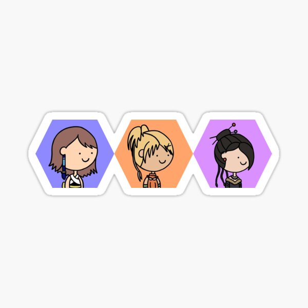 Final Fantasy X Stickers Tidus Yuna Wakka Lulu Rikku -  Sweden