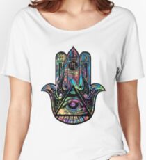 Illuminati Hamsa Women's Relaxed Fit T-Shirt