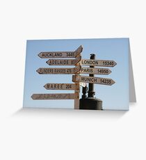Signs at William Creek,S.A. Greeting Card