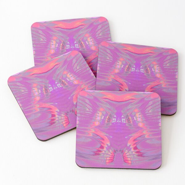 Item preview, Rorschach Rainbows, Magenta and Peachy Pink designed and sold by Daydreamer Alley.