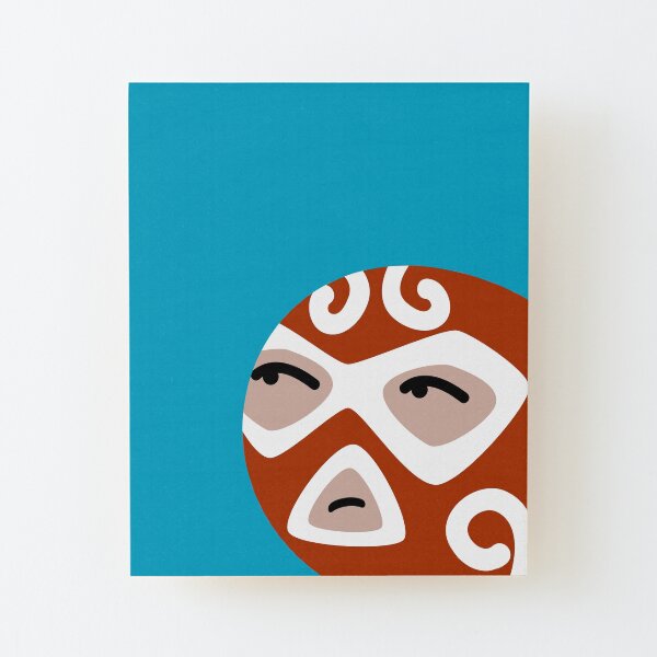 Luchador Wood Mounted Print