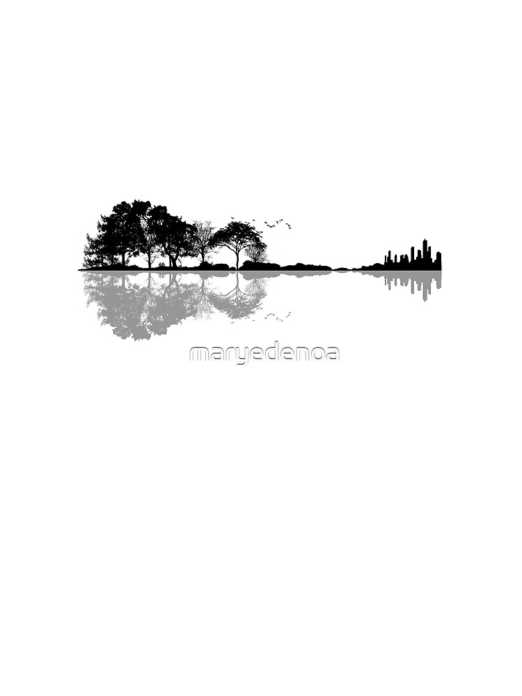 Thumbnail 5 von 5, Grafik T-Shirt, Naturgitarre designt und verkauft von maryedenoa.