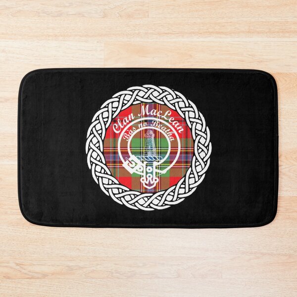 Item preview, Clan Maclean surname last name tartan crest badge designed and sold by BagTown Clans.