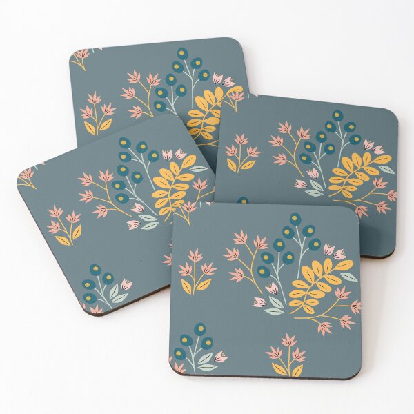 Item preview, Blue Florals designed and sold by inkblotcreative.