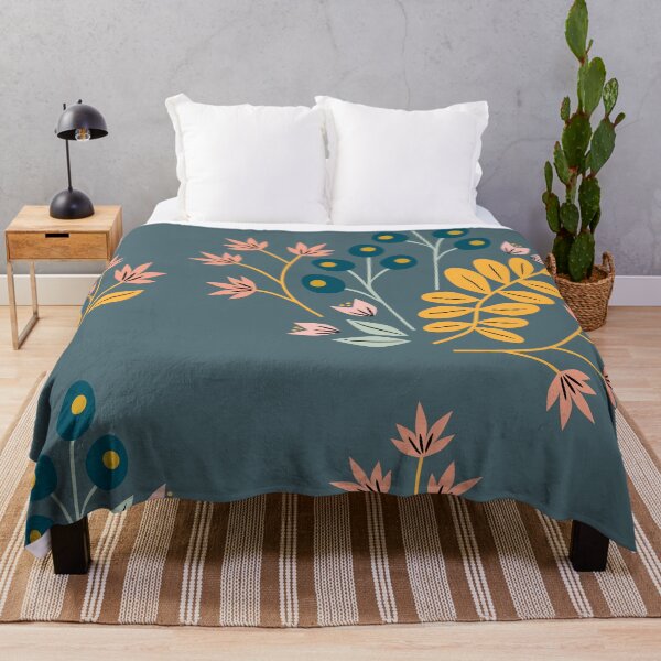 Item preview, Blue Florals designed and sold by inkblotcreative.