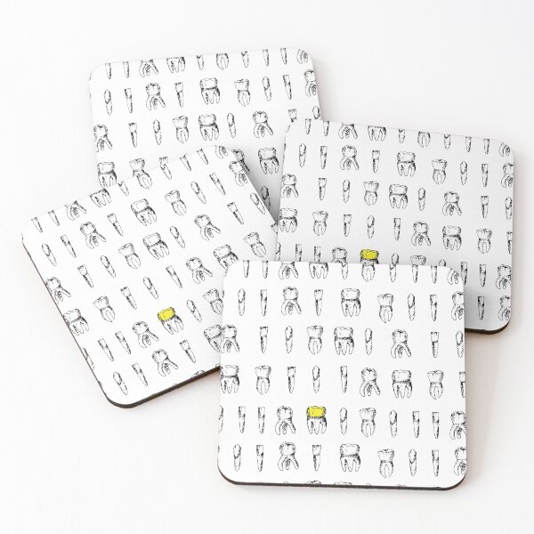 Item preview, Dentists tooth pattern designed and sold by Geek-topia.