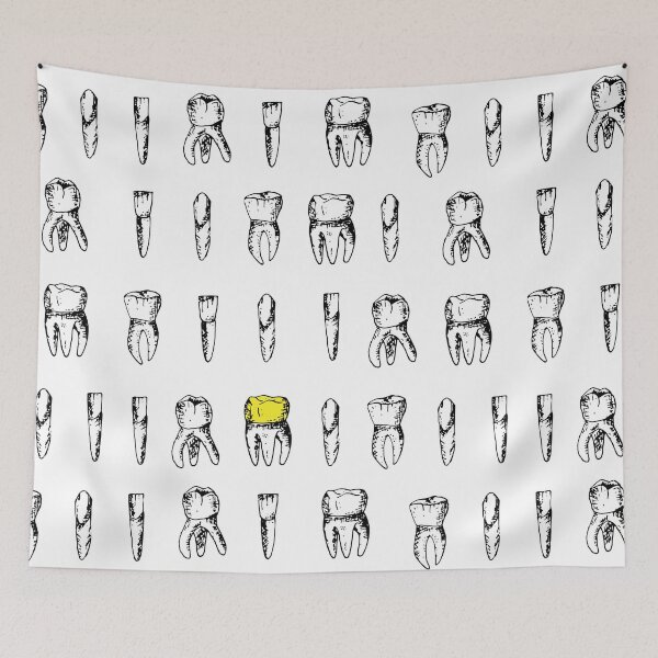 Item preview, Dentists tooth pattern designed and sold by Geek-topia.