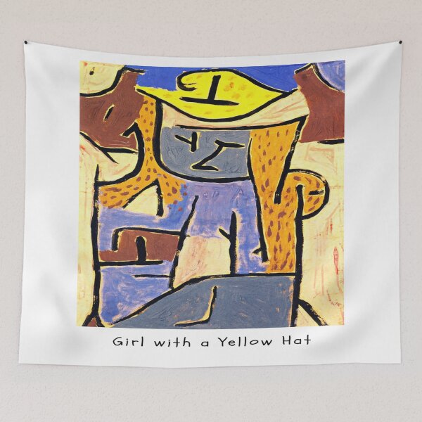 Item preview, Paul Klee Art t-shirt Girl with a Yellow Hat designed and sold by AvantGardeArt52.