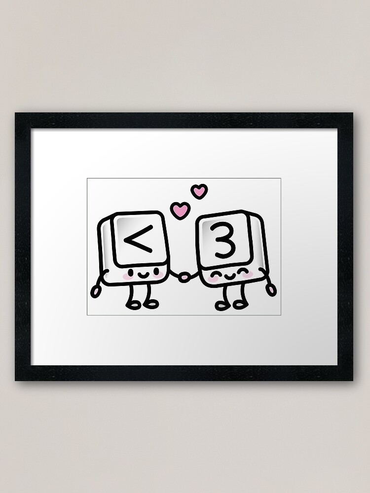Carte de vœux for Sale avec l'œuvre « Kawaii touches du clavier cœur des  couples amour » de l'artiste LaundryFactory