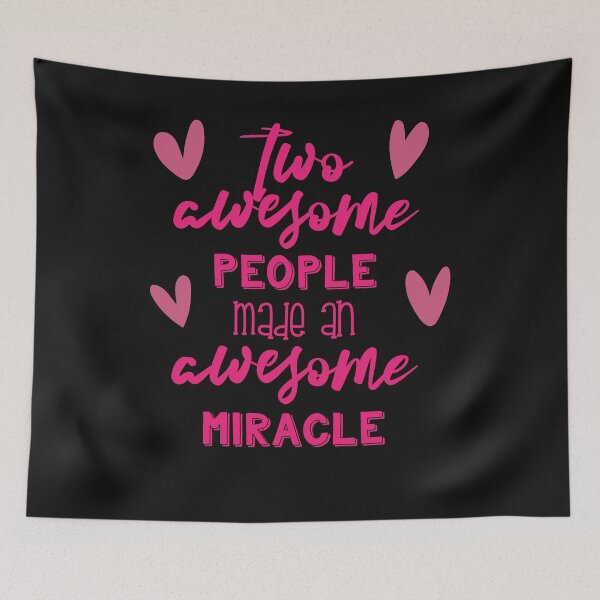 Item preview, Two awesome people made an awesome miracle - pregnancy baby saying designed and sold by palaodesigns.