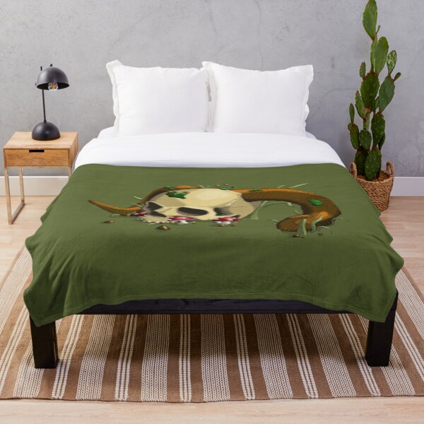 Rest for the Wicked Throw Blanket
