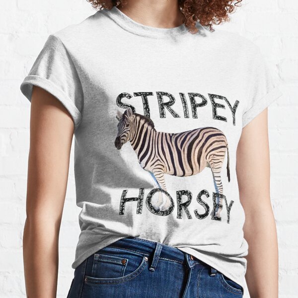 Stripey Horsey Classic T-Shirt