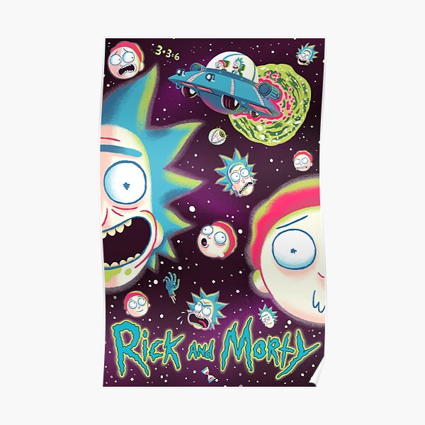 Rick and Morty Galaxy Poster