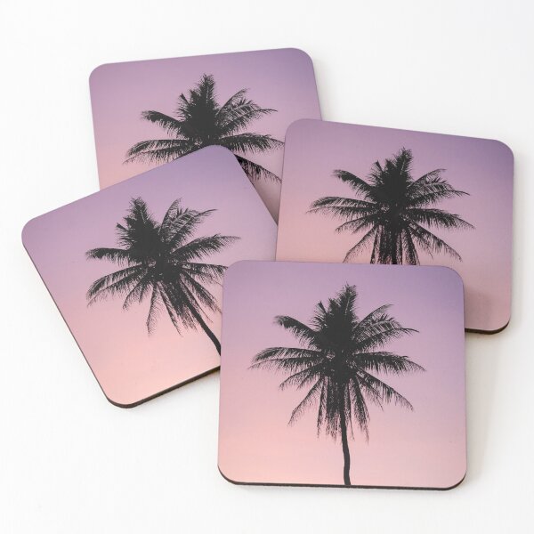 Item preview, Purple Palm Tree Sunset Sky designed and sold by newburyboutique.