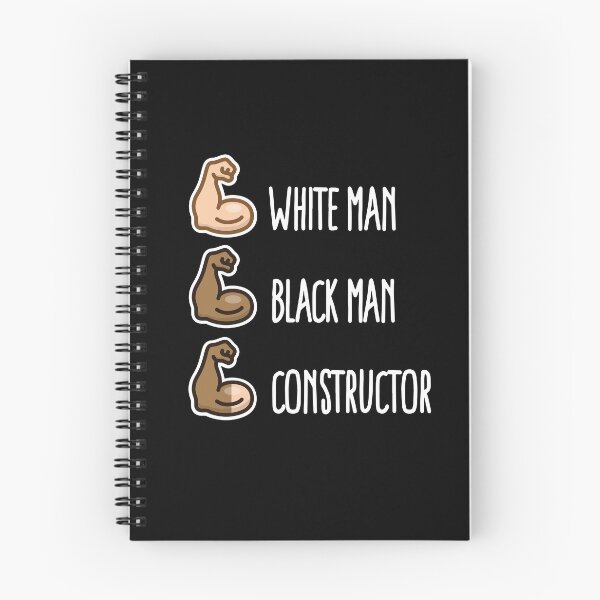 Item preview, Hombre blanco hombre negro constructor biceps divertido entrenamiento designed and sold by LaundryFactory.