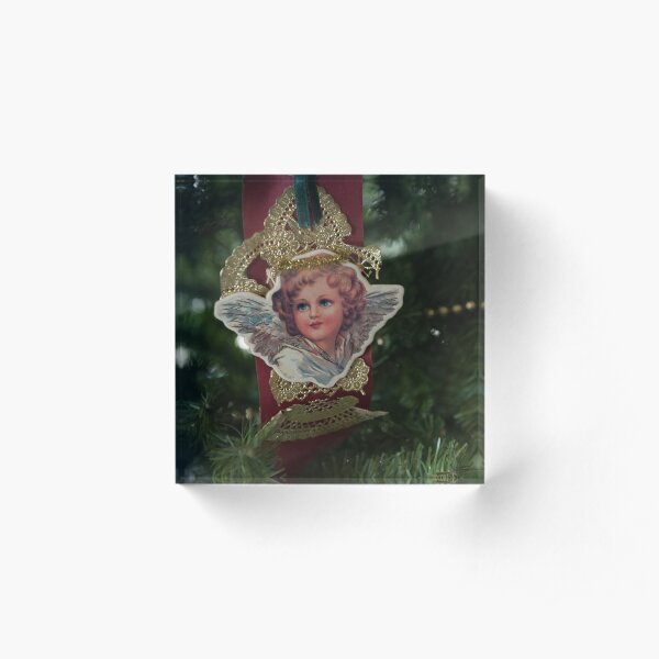 Victorian Paper Ornament Acrylic Block