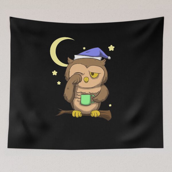 Item preview, Night owl - sleepy owl designed and sold by frankidavids.