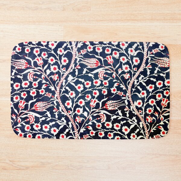 Item preview, TURKISH FLORAL MOTIFS,RED BLUE WHITE FLOWERS TULIPS,CARNATIONS designed and sold by BulganLumini.