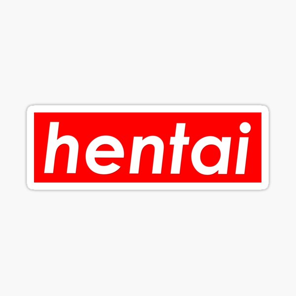 Hentai Anime Box Logo Sticker for Sale by PlatinumSales