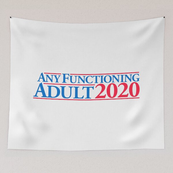 Item preview, Any Functioning Adult Political Bumper Sticker designed and sold by adidabu.