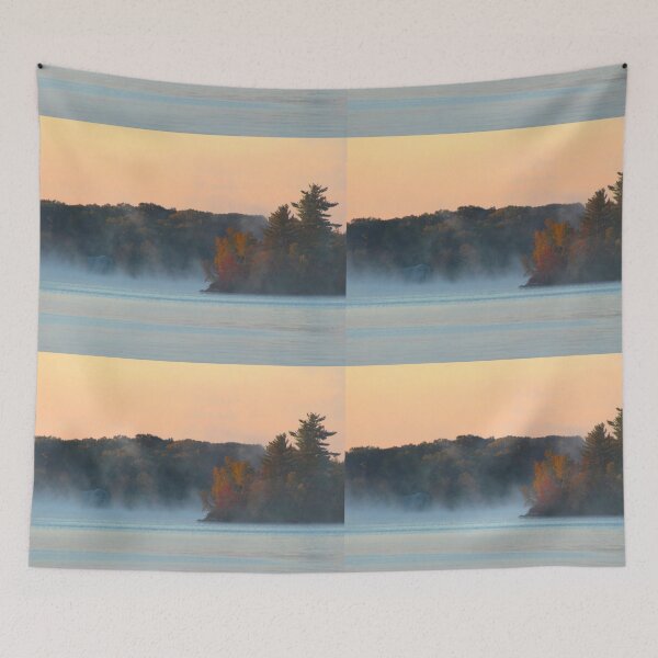 Item preview, Morning Fog on the pond in autumn.  designed and sold by RYBHOWE.