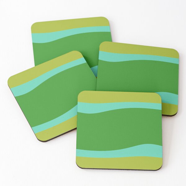 Item preview, Wave Stripe Classic Olive Aqua Green designed and sold by PageDesigns.