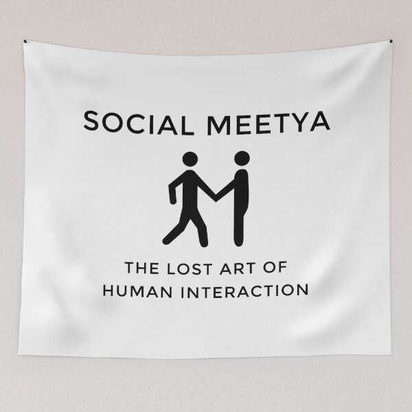 Item preview, SOCIAL MEETYA - THE LOST ART OF HUMAN INTERACTION - Social Media, People Meeting designed and sold by Jon Mardin.
