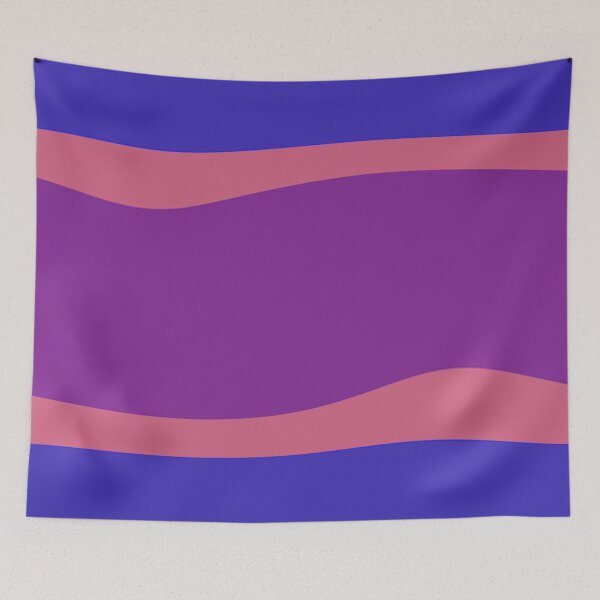 Item preview, Wave Stripe Classic Blue Orange Purple designed and sold by PageDesigns.