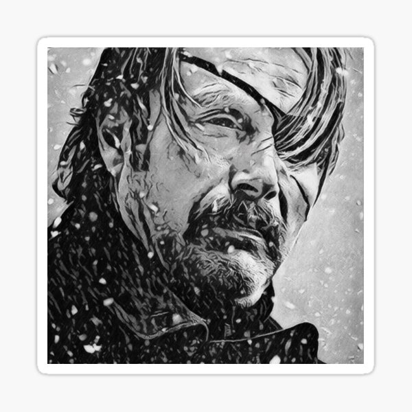 The Black Kaiser in Snow Sticker